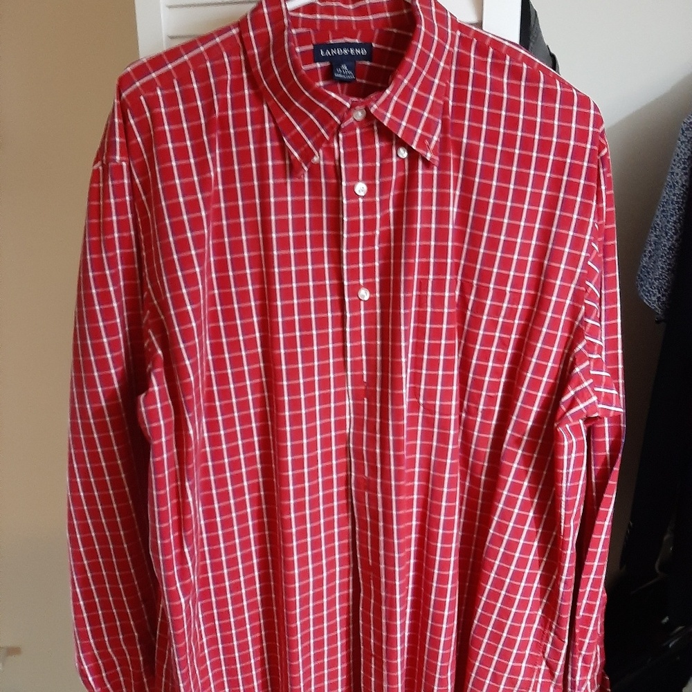 XL lands end dress shirt